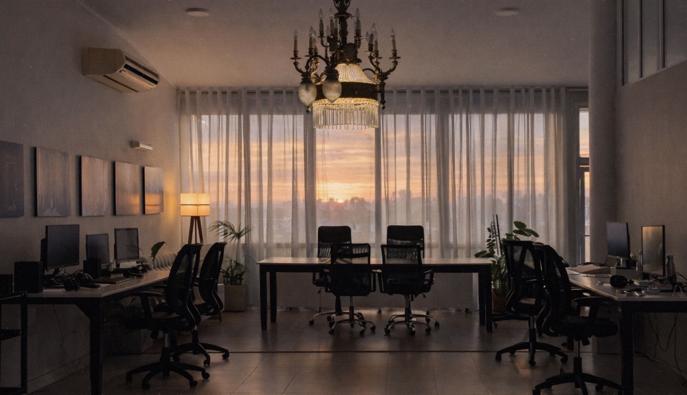 inkuva studio - cowork al atardecer